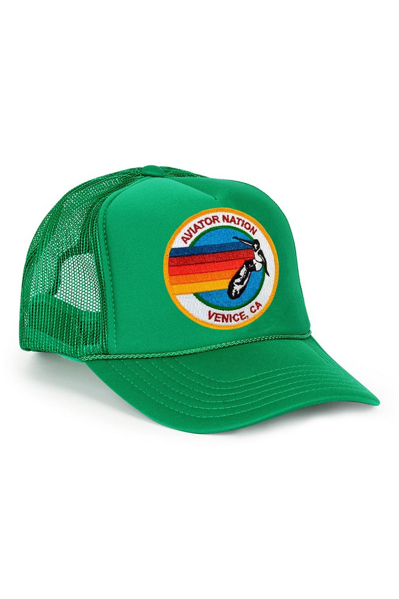 Aviator Nation Vintage Trucker Hat - Kelly Green – GIRL NEXT  display picture 1